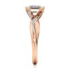 Thumbnail Image 3 of J'Lure Hexagon Step-Cut Lab-Grown Diamond Bypass Engagement Ring 1-1/6 ct tw 18K Rose Gold