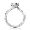 Thumbnail Image 2 of J'Lure Leaf Step-Cut Lab-Grown Diamond Bypass Engagement Ring 3-1/5 ct tw 18K White Gold