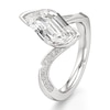 Thumbnail Image 4 of J'Lure Leaf Step-Cut Lab-Grown Diamond Bypass Engagement Ring 3-1/5 ct tw 18K White Gold