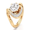 Thumbnail Image 4 of J'Lure Hexagon Brilliant-Cut Lab-Grown Diamond Engagement Ring 2 ct tw 18K Yellow Gold