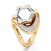 Thumbnail Image 4 of J'Lure Hexagon Portrait-Cut Lab-Grown Diamond Engagement Ring 3 ct tw 18K Yellow Gold