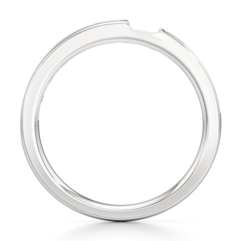 Main Image 2 of J'Lure Baguette-Cut Lab-Grown Diamond Contour Wedding Band 3/8 ct tw 18K White Gold