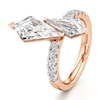 Thumbnail Image 4 of J'Lure Kite Step-Cut Two-Stone Lab-Grown Diamond Engagement Ring 3-3/8 ct tw 18K Rose Gold