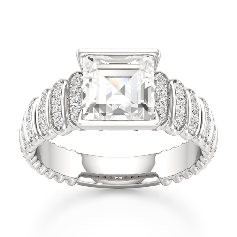 Main Image 1 of J'Lure Carre Step-Cut Lab-Grown Diamond Engagement Ring 2-1/3 ct tw 18K White Gold