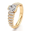 Thumbnail Image 4 of J'Lure Octagon Step-Cut Lab-Grown Diamond Engagement Ring 1-1/4 ct tw 18K Yellow Gold