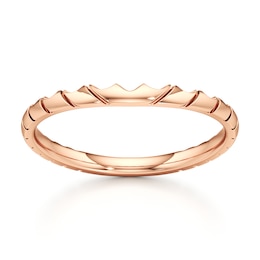 J'Lure Contour Wedding Band 18K Rose Gold