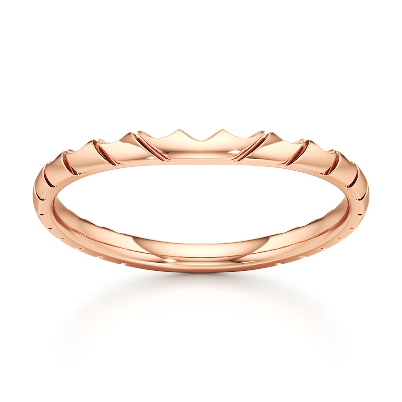 Main Image 1 of J'Lure Contour Wedding Band 18K Rose Gold