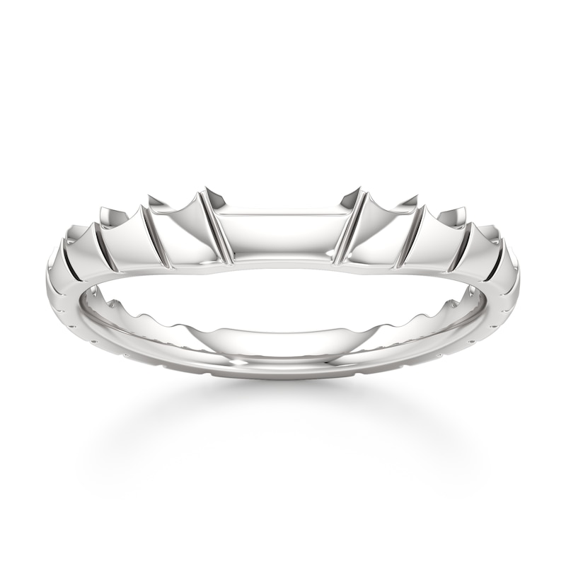 Main Image 1 of J'Lure Contour Wedding Band 18K White Gold