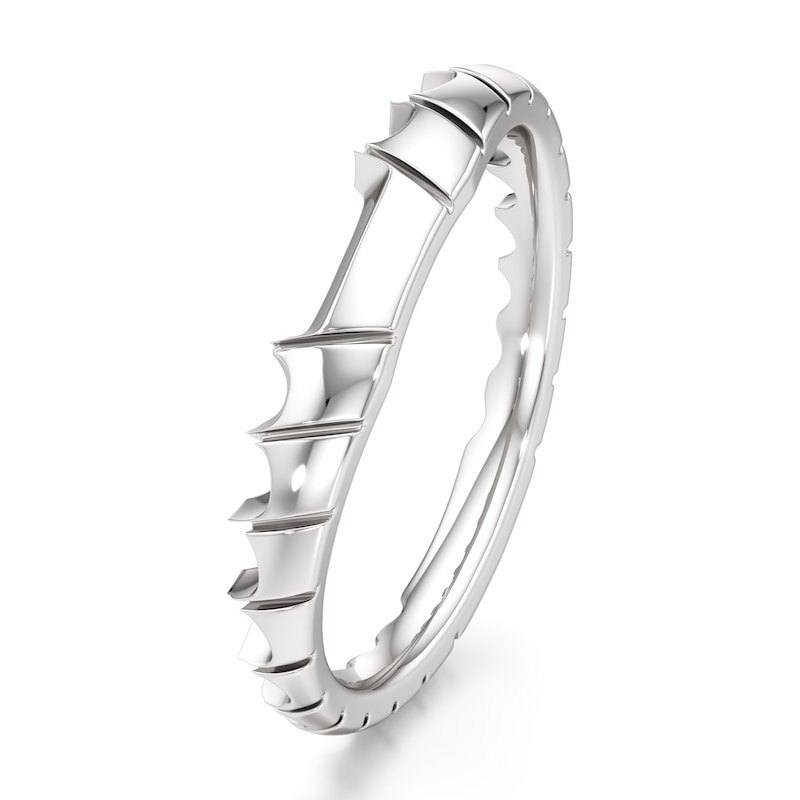 Main Image 4 of J'Lure Contour Wedding Band 18K White Gold