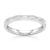 Thumbnail Image 1 of J'Lure Baguette & Round-Cut Lab-Grown Diamond Wedding Band 1/3 ct tw 18K White Gold