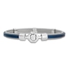 Thumbnail Image 3 of Baraka Men's Layered Cord Diamond Bracelet 1/10 ct tw Stainless Steel, Blue Ion Plating & 18K Yellow Gold 7.75"