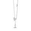 Thumbnail Image 2 of J'Lure Oval Step-Cut, Pear Step-Cut & Round-Cut Lab-Grown Diamond Y-Drop Necklace 3-1/3 ct tw 14K White Gold 18"