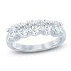 Thumbnail Image 1 of Oval-Cut Lab-Grown Diamond Five-Stone Anniversary Ring 1-1/2 ct tw 14K White Gold