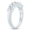 Thumbnail Image 2 of Oval-Cut Lab-Grown Diamond Five-Stone Anniversary Ring 1-1/2 ct tw 14K White Gold