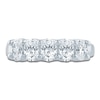 Thumbnail Image 3 of Oval-Cut Lab-Grown Diamond Five-Stone Anniversary Ring 1-1/2 ct tw 14K White Gold