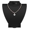 Thumbnail Image 3 of J'Lure Oval Portrait-Cut Lab-Grown Diamond Necklace 4-1/3 ct tw 14K Rose Gold 16.5"