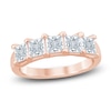 Thumbnail Image 1 of Princess-Cut Lab-Grown Diamond Five-Stone Anniversary Ring 2 ct tw 14K Rose Gold