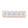 Thumbnail Image 3 of Princess-Cut Lab-Grown Diamond Five-Stone Anniversary Ring 2 ct tw 14K Rose Gold