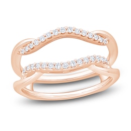 Certified Diamond Contour Enhancer Ring 1/5 ct tw 14K Rose Gold