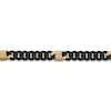 Thumbnail Image 2 of Men's Curb Chain Necklace 8mm Black & Yellow Ion-Plated Stainless Steel 22"
