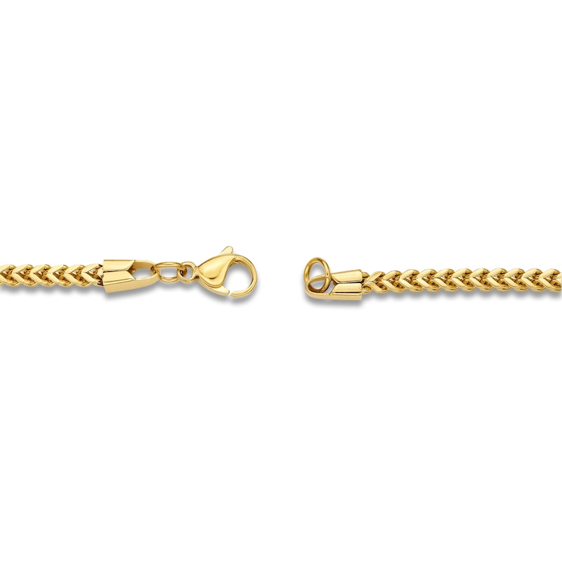 Main Image 3 of Foxtail Chain Necklace 2.5mm Yellow Ion-Plated Stainless Steel 18"