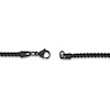 Thumbnail Image 3 of Foxtail Chain Necklace 2.5mm Black Ion-Plated Stainless Steel 22"