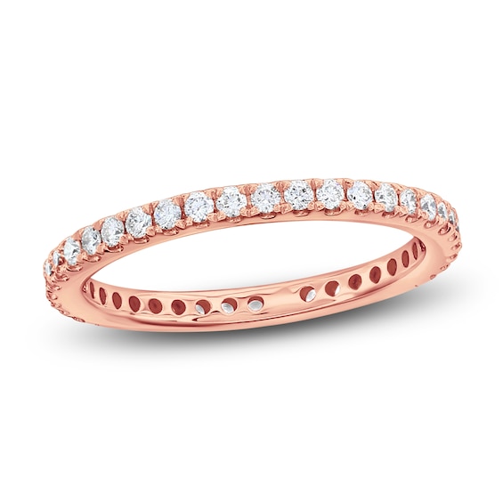 Chosen Certified Diamond Eternity Band 1/2 to 5/8 ct tw 14K Rose Gold