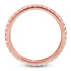 Thumbnail Image 2 of Certified Diamond Eternity Band 1/2 - 5/8 ct tw 14K Rose Gold