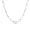 Thumbnail Image 1 of Unspoken Crosslink Necklace Silver Sterling & 14K Yellow Gold 17"