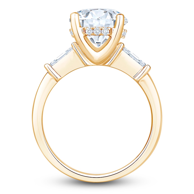 Main Image 2 of Round-Cut Lab-Grown Diamond Engagement Ring 3-1/3 ct tw 14K Yellow Gold