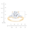 Thumbnail Image 4 of Round-Cut Lab-Grown Diamond Engagement Ring 3-1/3 ct tw 14K Yellow Gold