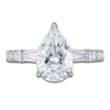 Thumbnail Image 3 of Vera Wang VOW Pear-Shaped Lab-Grown Diamond Engagement Ring 3-1/5 ct tw 14K White Gold