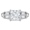 Thumbnail Image 3 of Princess-Cut Lab-Grown Diamond Engagement Ring 3-1/2 ct tw 14K White Gold