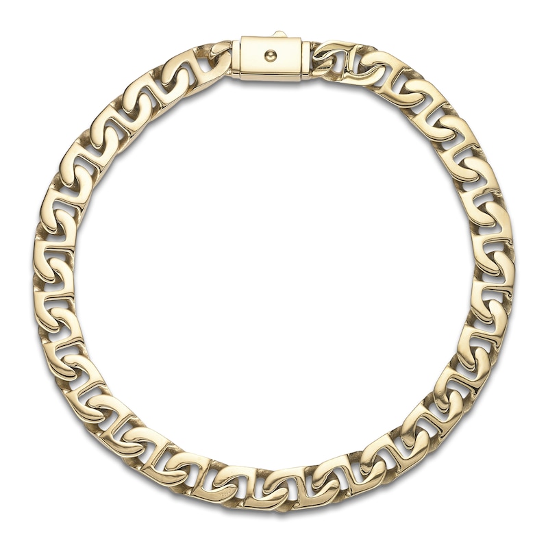 Main Image 1 of Mariner Chain Bracelet 7mm Yellow Ion-Plated Solid Stainless Steel 8.5"