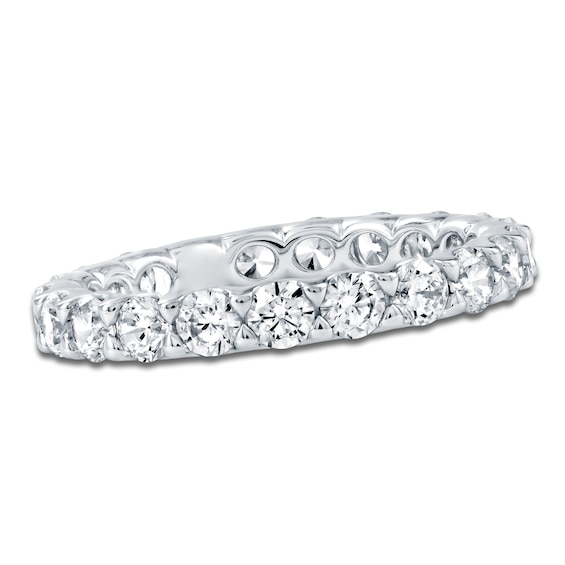 Chosen Certified Round-Cut Diamond Eternity Band 1-5/8 to 2 ct tw 14K White Gold