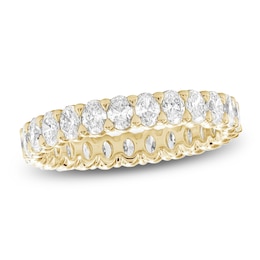 Oval-Cut Lab-Grown Diamond Eternity Band 1-3/4 to 2 ct tw 14K Yellow Gold