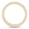 Thumbnail Image 4 of Oval-Cut Lab-Grown Diamond Eternity Band 1-3/4 to 2 ct tw 14K Yellow Gold