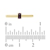 Thumbnail Image 3 of Baguette-Cut Amethyst Solitaire Stackable Ring 10K Yellow Gold