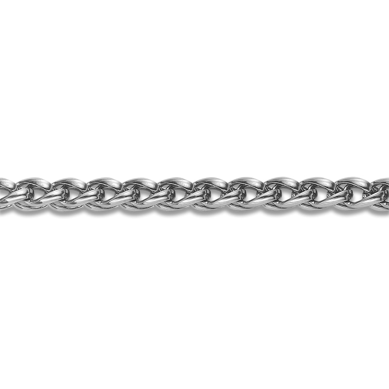Main Image 3 of Wheat Chain Bracelet 5mm Solid Stainless Steel 8.5"