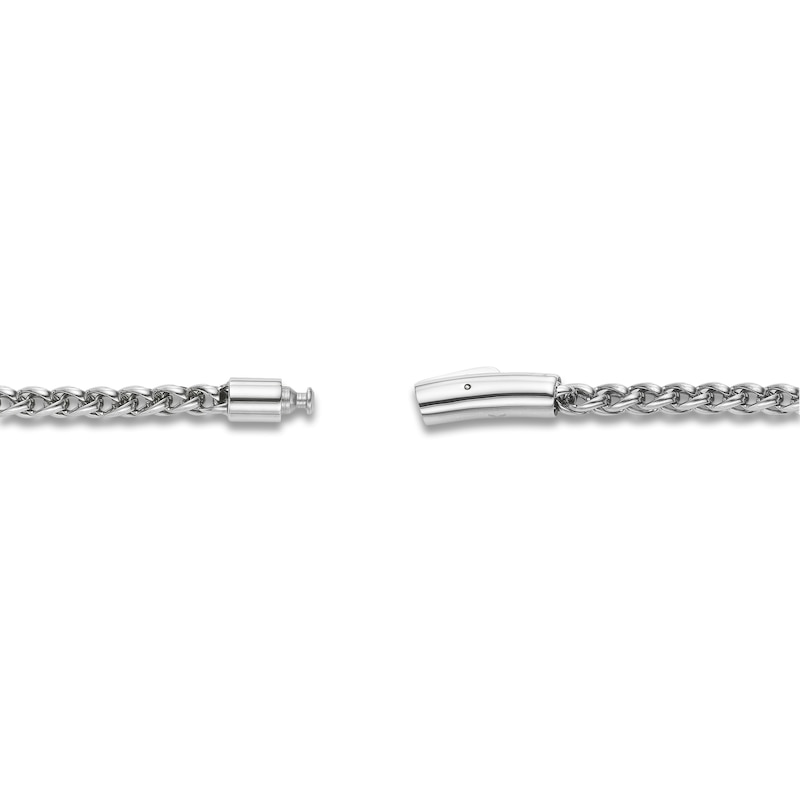 Main Image 4 of Wheat Chain Bracelet 5mm Solid Stainless Steel 8.5"