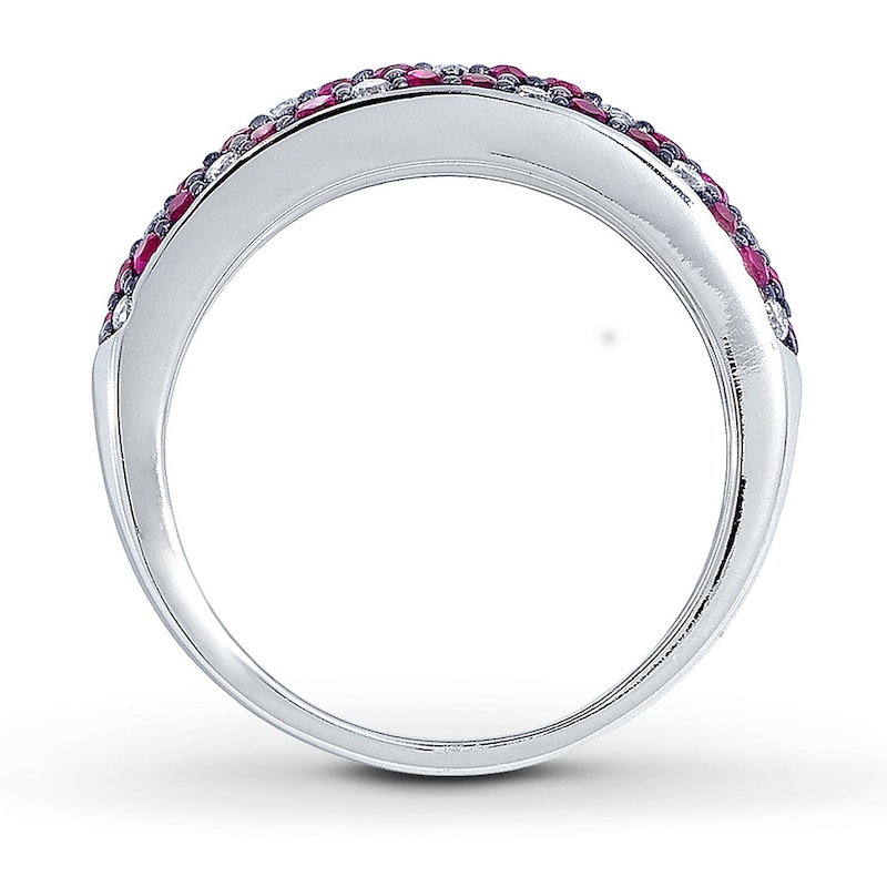 Main Image 2 of Le Vian Ruby Ring 1/5 ct tw Diamonds 14K Vanilla Gold