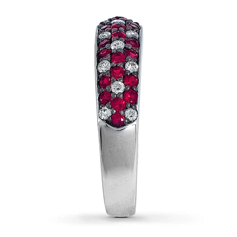 Main Image 3 of Le Vian Ruby Ring 1/5 ct tw Diamonds 14K Vanilla Gold