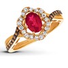 Thumbnail Image 0 of Le Vian Natural Ruby Ring 1/3 ct tw Diamonds 14K Honey Gold