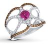 Thumbnail Image 0 of Le Vian Natural Ruby Ring 3/4 ct tw Diamonds 14K Vanilla Gold