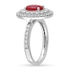 Thumbnail Image 3 of Natural Ruby Ring 7/8 ct tw Diamonds 14K White Gold
