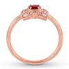 Thumbnail Image 1 of Natural Ruby Ring 1/5 ct tw Diamonds 10K Rose Gold