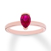 Thumbnail Image 0 of Lab-Created Ruby Ring 10K Rose Gold
