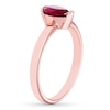 Thumbnail Image 1 of Lab-Created Ruby Ring 10K Rose Gold