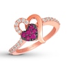 Thumbnail Image 0 of Le Vian Natural Ruby Ring 1/3 cttw Diamonds 14K Strawberry Gold