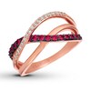 Thumbnail Image 0 of Le Vian Natural Ruby Ring 1/8 cttw Diamonds 14K Strawberry Gold